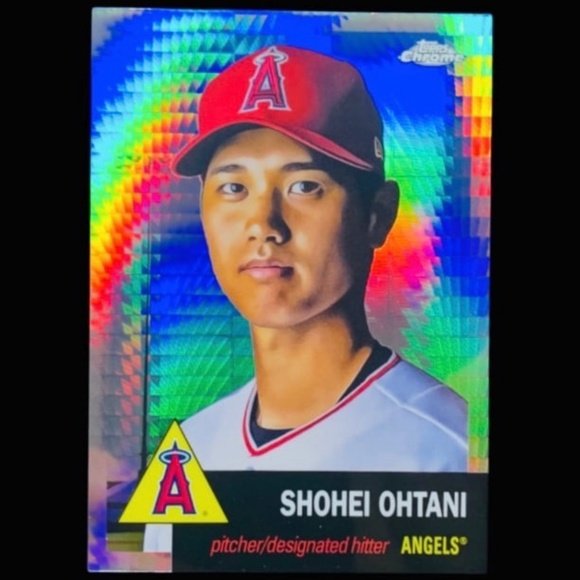 SOLD. SHOHEI OHTANI TOPPS SILVER HYPER PRISM BASEBALL CARD - LOS ANGELES DODGERS - Picture 4 of 6